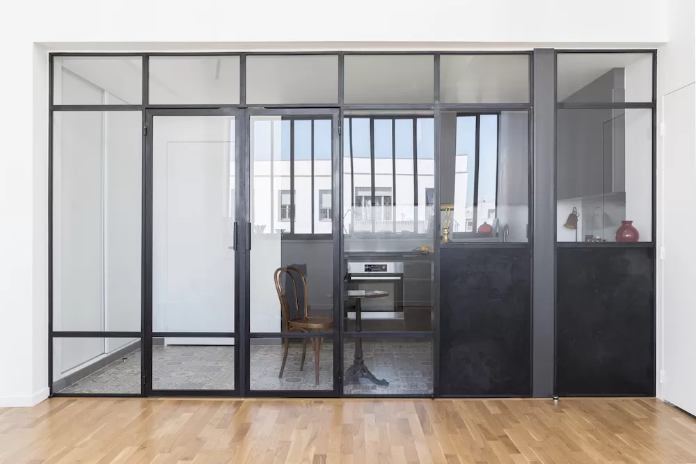 Verrière séparation cuisine et salon